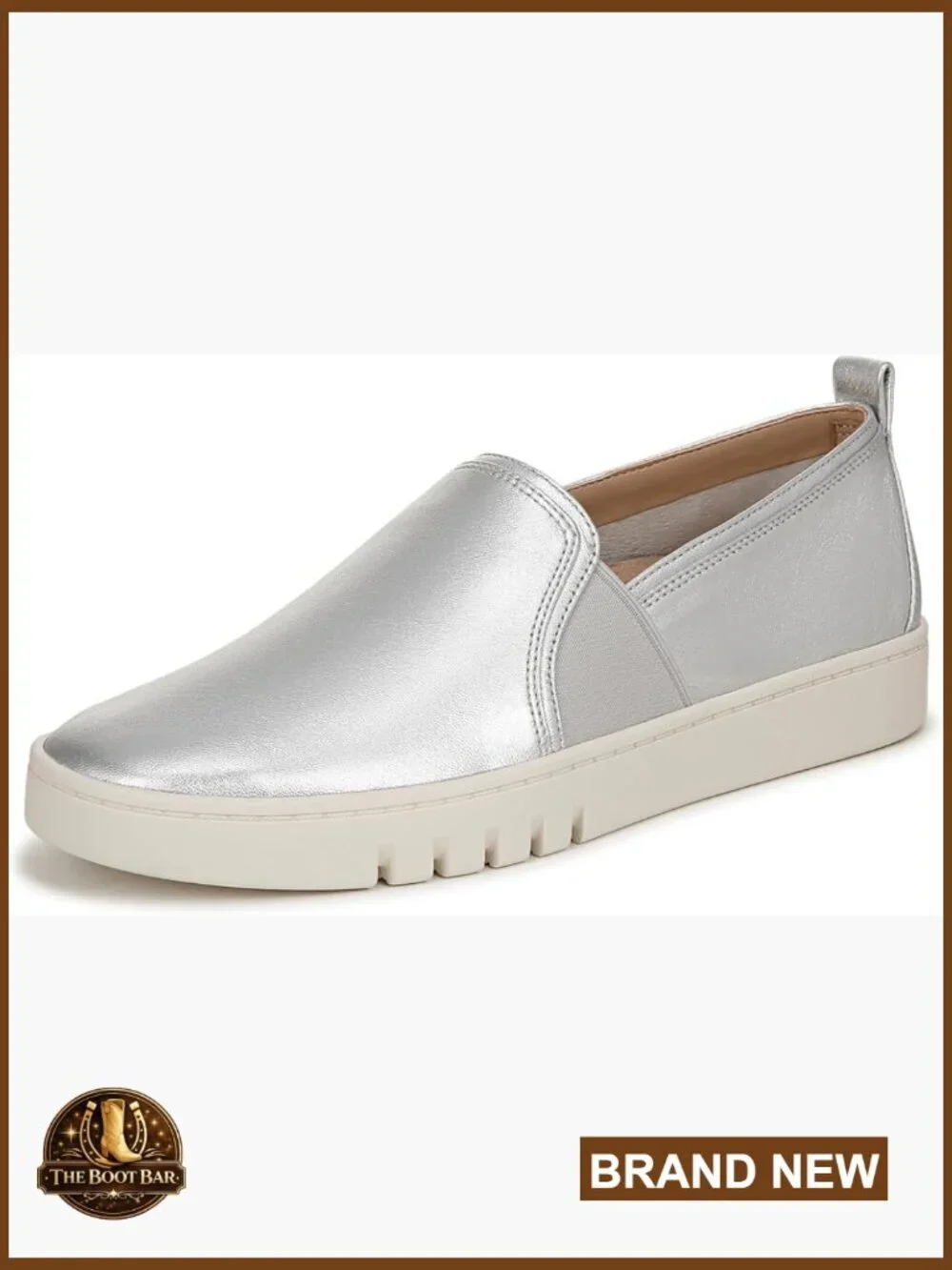 Womens Slip On Loafers Memory Foam Arch Support Cushioned Leather